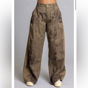 Coal n Terry DYED WIDE LEG CARGO PANT